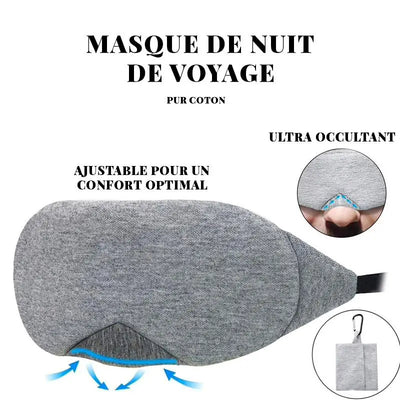 Masque de nuit pour voyage Jeff Llëon - Coach Voyage